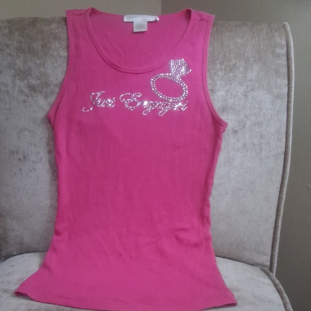 David's Bridal Vibrant Pink Top